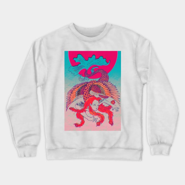 TORI MERMAID Crewneck Sweatshirt by miacomart